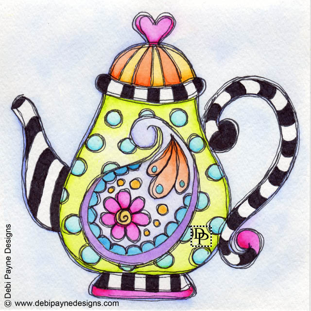 Image: A Paisley on a Teapot